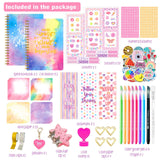 Maxbell DIY Journal Scrapbook Kit Journaling Arts Craft Sets for Teenage Girls Gifts