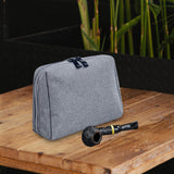 Maxbell Pipe Storage Organizer Multifunctional Pipe Pouch for Pipe Other Accessories gray
