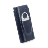 Maxbell Cigar Case with Cutter PU Leather Portable Travel Case for Lovers Father Man