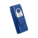 Maxbell Cigar Case with Cutter PU Leather Portable Travel Case for Lovers Father Man