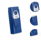 Maxbell Cigar Case with Cutter PU Leather Portable Travel Case for Lovers Father Man
