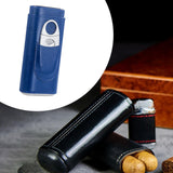 Maxbell Cigar Case with Cutter PU Leather Portable Travel Case for Lovers Father Man