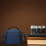 Maxbell Camera Bag Travel Bag Compact Shoulder Photo Bag for Traveling Outdoor Women blue