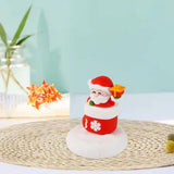 Maxbell Christmas Cell Phone Holder Desk Ornament for Living Room Indoor Shop Window Santa Claus