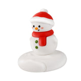 Maxbell Christmas Cell Phone Holder Desk Ornament for Living Room Indoor Shop Window Christmas Snowman