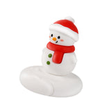 Maxbell Christmas Cell Phone Holder Desk Ornament for Living Room Indoor Shop Window Christmas Snowman