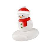 Maxbell Christmas Cell Phone Holder Desk Ornament for Living Room Indoor Shop Window Christmas Snowman