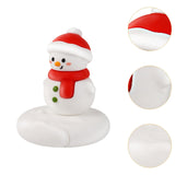 Maxbell Christmas Cell Phone Holder Desk Ornament for Living Room Indoor Shop Window Christmas Snowman