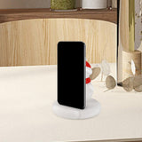 Maxbell Christmas Cell Phone Holder Desk Ornament for Living Room Indoor Shop Window Christmas Snowman