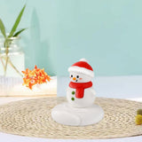 Maxbell Christmas Cell Phone Holder Desk Ornament for Living Room Indoor Shop Window Christmas Snowman