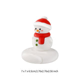 Maxbell Christmas Cell Phone Holder Desk Ornament for Living Room Indoor Shop Window Christmas Snowman