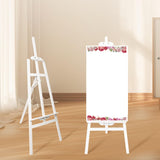Maxbell Wooden Art Easel Painting Easel for Artist Art Supplies Stand Floor Painting white