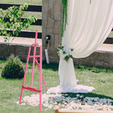Maxbell Wooden Art Easel Painting Easel for Artist Art Supplies Stand Floor Painting pink