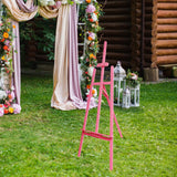Maxbell Wooden Art Easel Painting Easel for Artist Art Supplies Stand Floor Painting pink