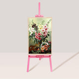 Maxbell Wooden Art Easel Painting Easel for Artist Art Supplies Stand Floor Painting pink