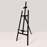Maxbell Wooden Art Easel Painting Easel for Artist Art Supplies Stand Floor Painting black
