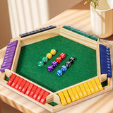 Maxbell Dice Board Game Traditional Family Bar Tabletop with Dices Home Puzzle Game Multi