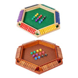 Maxbell Dice Board Game Traditional Family Bar Tabletop with Dices Home Puzzle Game Multi