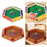 Maxbell Dice Board Game Traditional Family Bar Tabletop with Dices Home Puzzle Game Multi