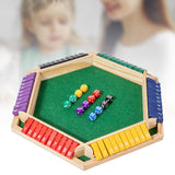 Maxbell Dice Board Game Traditional Family Bar Tabletop with Dices Home Puzzle Game Multi