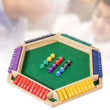 Maxbell Dice Board Game Traditional Family Bar Tabletop with Dices Home Puzzle Game Multi