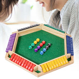Maxbell Dice Board Game Traditional Family Bar Tabletop with Dices Home Puzzle Game Multi