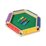 Maxbell Dice Board Game Traditional Family Bar Tabletop with Dices Home Puzzle Game Multi