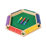 Maxbell Dice Board Game Traditional Family Bar Tabletop with Dices Home Puzzle Game Multi
