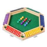 Maxbell Dice Board Game Traditional Family Bar Tabletop with Dices Home Puzzle Game Multi