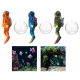 Maxbell Miniature Diver Action Figure Simulation for Aquarium Fish Tank Favors Orange