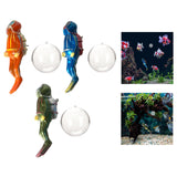 Maxbell Miniature Diver Action Figure Simulation for Aquarium Fish Tank Favors Orange