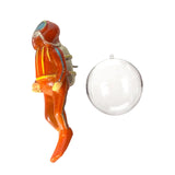 Maxbell Miniature Diver Action Figure Simulation for Aquarium Fish Tank Favors Orange