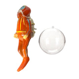 Maxbell Miniature Diver Action Figure Simulation for Aquarium Fish Tank Favors Orange
