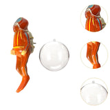 Maxbell Miniature Diver Action Figure Simulation for Aquarium Fish Tank Favors Orange