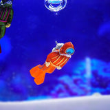 Maxbell Miniature Diver Action Figure Simulation for Aquarium Fish Tank Favors Orange