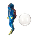 Maxbell Miniature Diver Action Figure Simulation for Aquarium Fish Tank Favors Blue