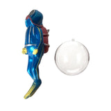 Maxbell Miniature Diver Action Figure Simulation for Aquarium Fish Tank Favors Blue