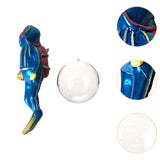 Maxbell Miniature Diver Action Figure Simulation for Aquarium Fish Tank Favors Blue
