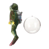 Maxbell Miniature Diver Action Figure Simulation for Aquarium Fish Tank Favors Green