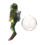Maxbell Miniature Diver Action Figure Simulation for Aquarium Fish Tank Favors Green