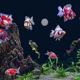 Maxbell Miniature Diver Action Figure Simulation for Aquarium Fish Tank Favors Green
