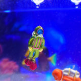 Maxbell Miniature Diver Action Figure Simulation for Aquarium Fish Tank Favors Green