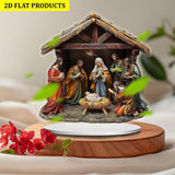 Maxbell Jesus Birth Figurine Crafts Christmas Statue for Living Room Desktop Bedroom