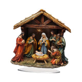 Maxbell Jesus Birth Figurine Crafts Christmas Statue for Living Room Desktop Bedroom