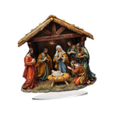 Maxbell Jesus Birth Figurine Crafts Christmas Statue for Living Room Desktop Bedroom