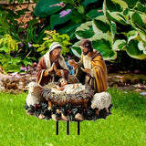 Maxbell Jesus Birth Yard Signs Decor Garden Yard Stake for Yard Landscape Lawn Decoration
