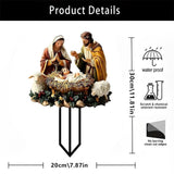 Maxbell Jesus Birth Yard Signs Decor Garden Yard Stake for Yard Landscape Lawn Decoration