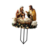 Maxbell Jesus Birth Yard Signs Decor Garden Yard Stake for Yard Landscape Lawn Decoration