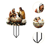 Maxbell Jesus Birth Yard Signs Decor Garden Yard Stake for Yard Landscape Lawn Decoration