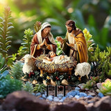 Maxbell Jesus Birth Yard Signs Decor Garden Yard Stake for Yard Landscape Lawn Decoration